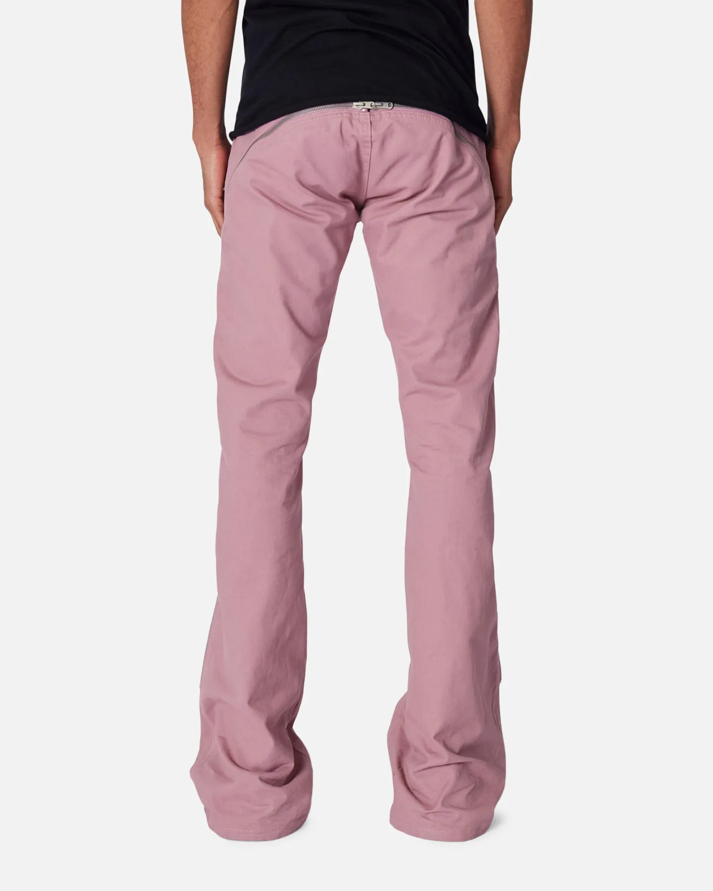 MNML D519 Zipper Flare Denim Jeans Pink sold by Culture Kings product image thumbnail 4
