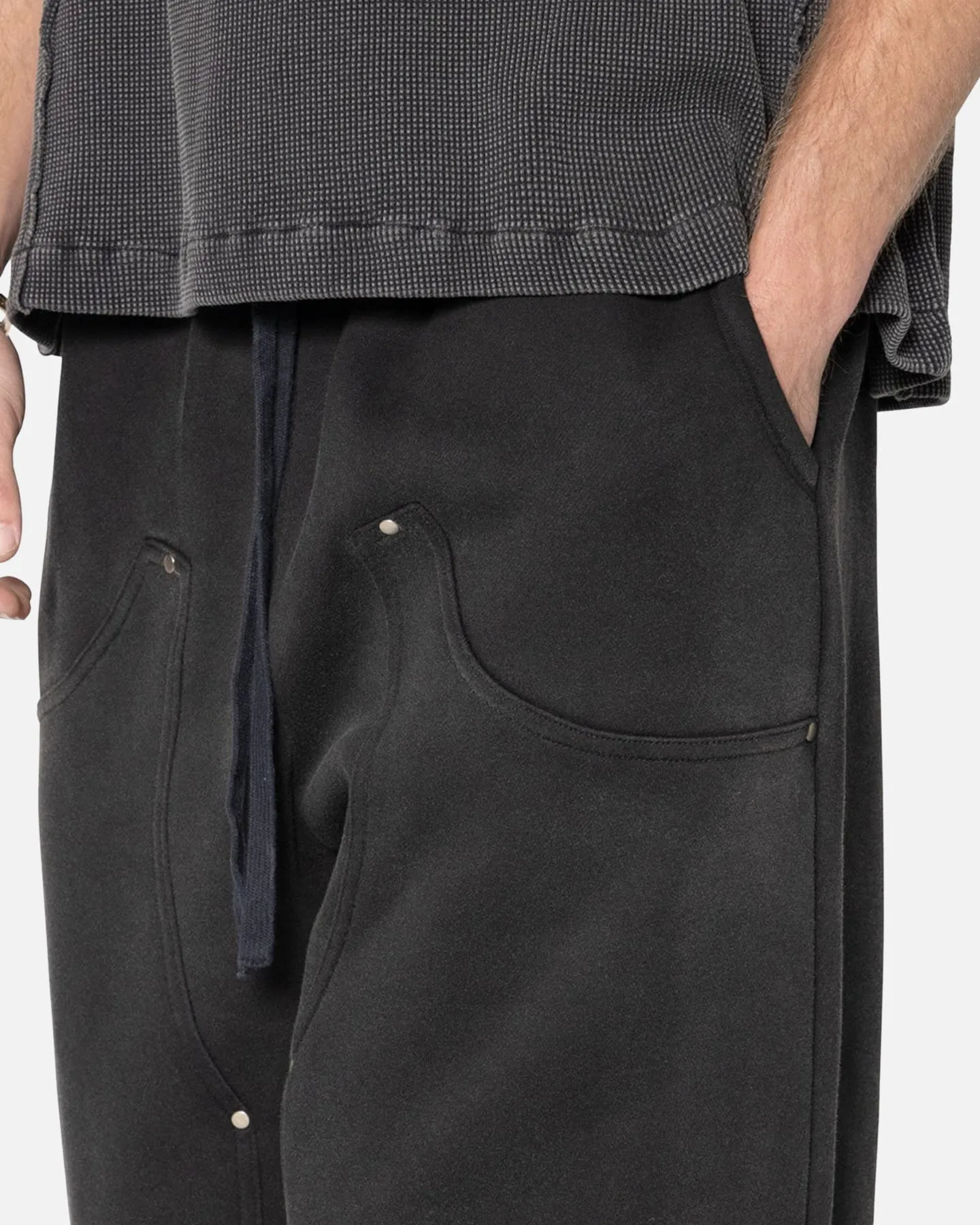 MNML West Double Knee Sweatpants Washed Black sold by Culture Kings product image thumbnail 5