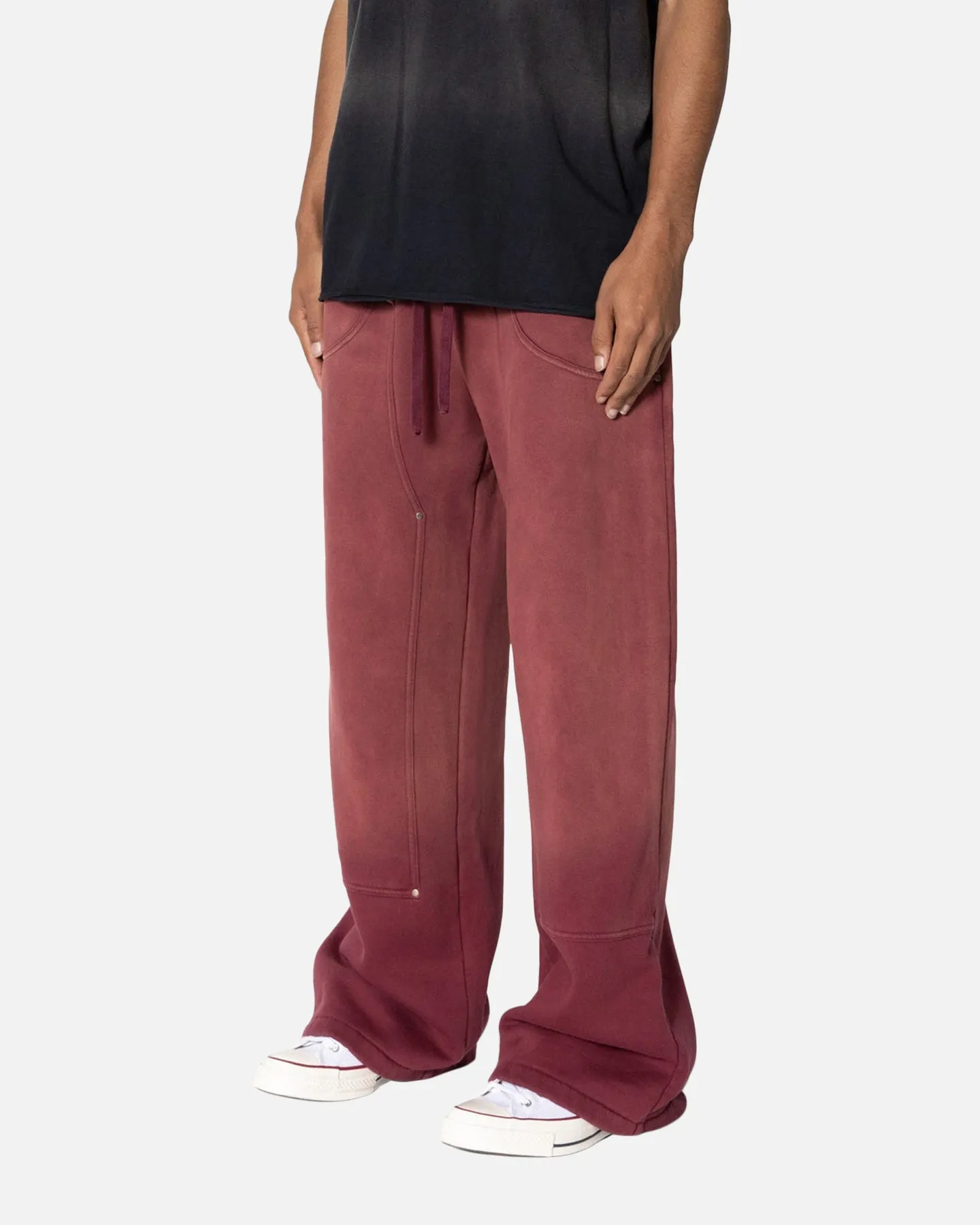 MNML West Double Knee Sweatpants Red sold by Culture Kings product image thumbnail 2
