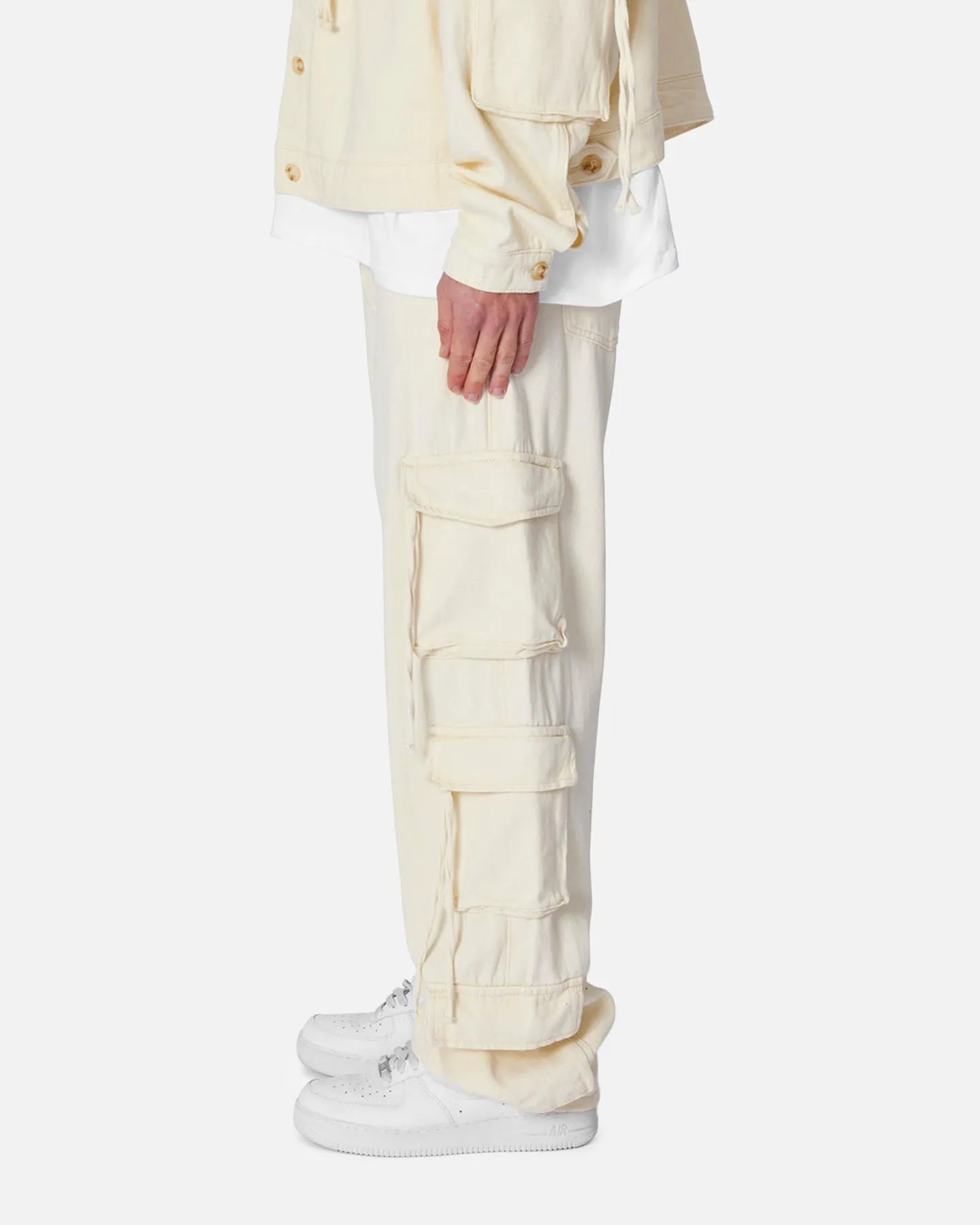 MNML Brushed Twill Cargo Pants Khaki sold by Culture Kings product image thumbnail 3