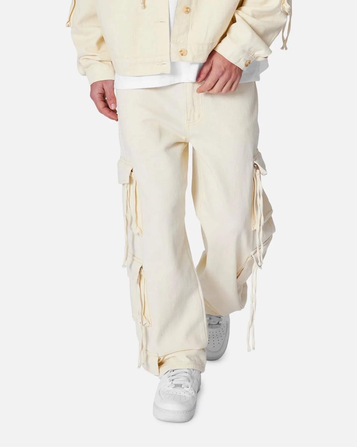 MNML Brushed Twill Cargo Pants Khaki sold by Culture Kings product image thumbnail 5