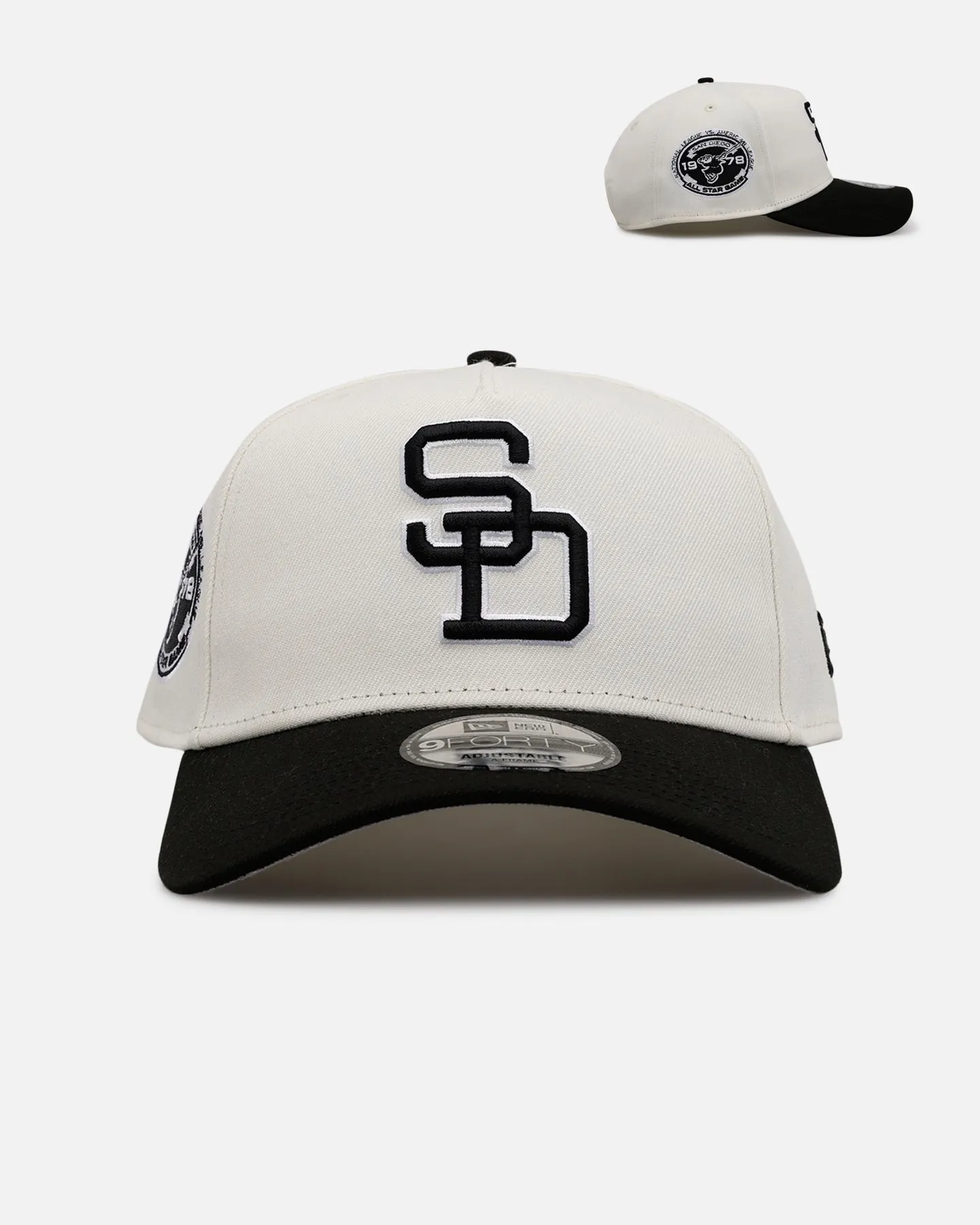 New Era San Diego Padres 'Chrome Black' 9FORTY A-Frame Snapback Chrome/Black sold by Culture Kings