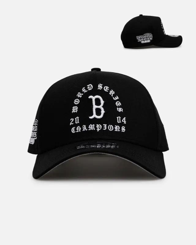 New Era Boston Red Sox 'Gothic Arch 2.0' 9FORTY A-Frame Snapback Black/White sold by Culture Kings