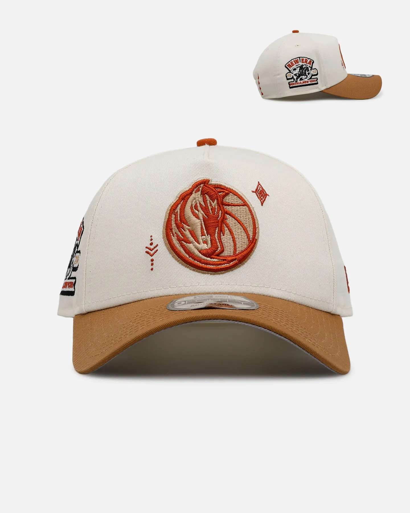 New Era Dallas Mavericks 'Sunset Trails' 9FORTY A-Frame Snapback Rust sold by Culture Kings