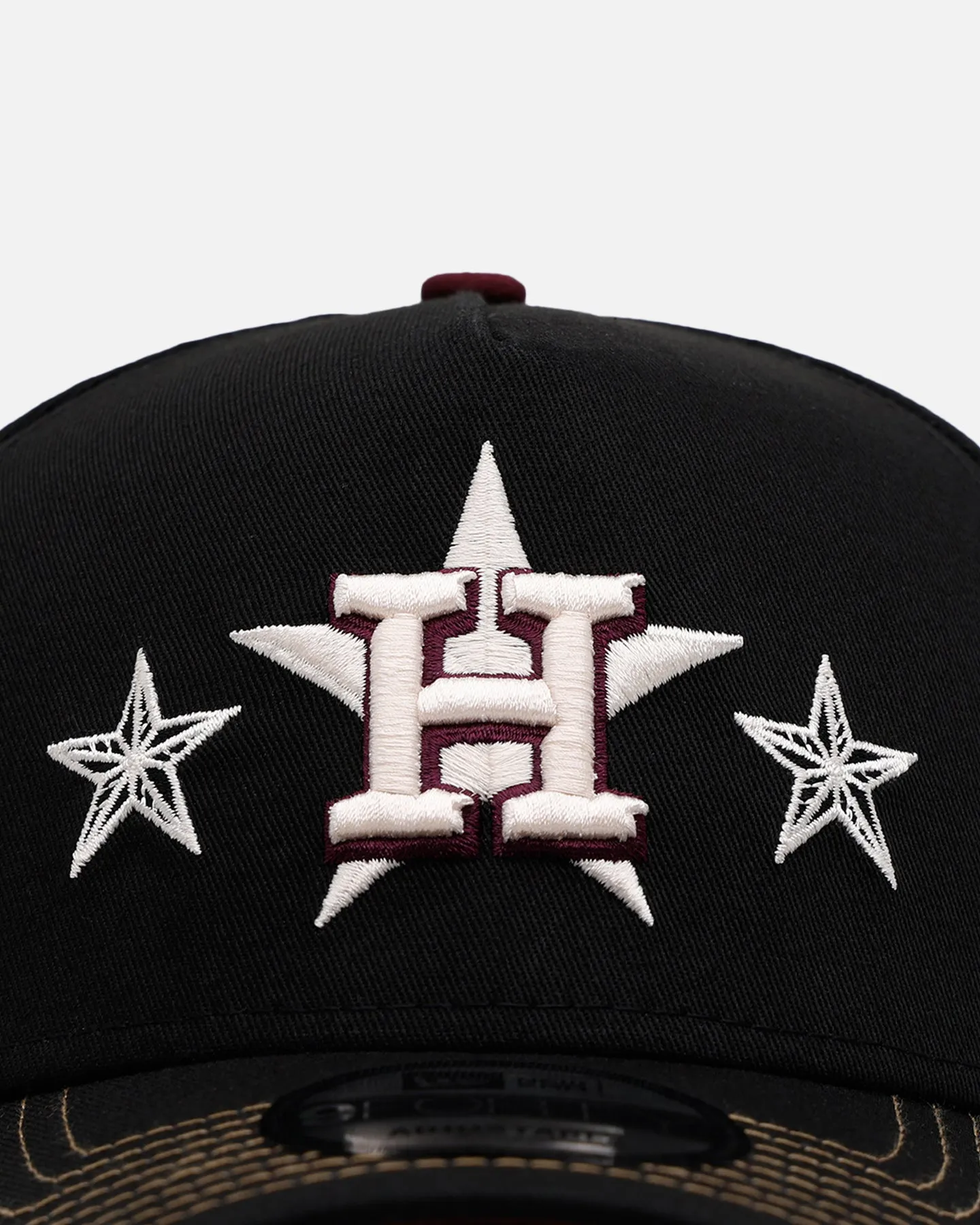 New Era Houston Astros 'Ivory Stars Outlaws' 9FORTY A-Frame Snapback Black/Maroon sold by Culture Kings product image thumbnail 5