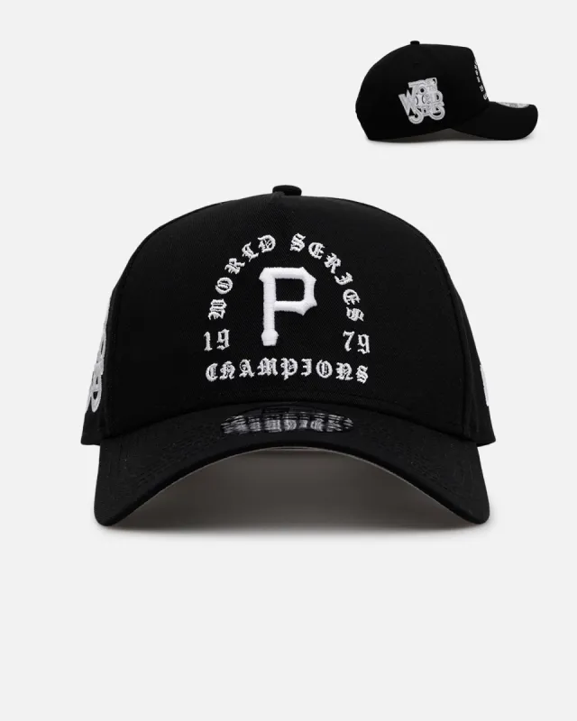 New Era Pittsburgh Pirates 'Gothic Arch 2.0' 9FORTY A-Frame Snapback Black/White sold by Culture Kings