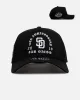 New Era San Diego Padres 'Gothic Arch 2.0' 9FORTY A-Frame Snapback Black/White sold by Culture Kings