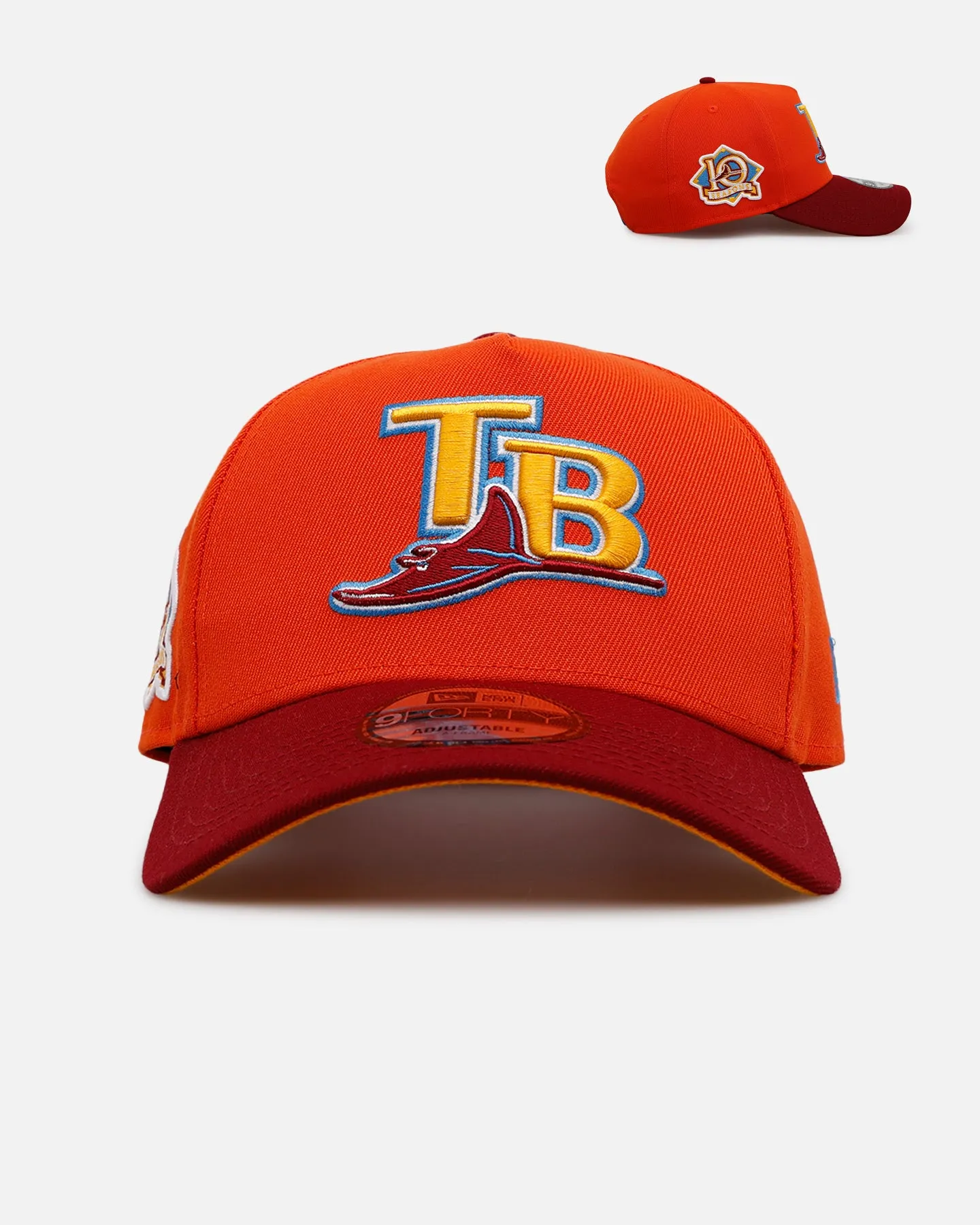 New Era Tampa Bay Rays 'Horizon' 9FORTY A-Frame Snapback Orange sold by Culture Kings