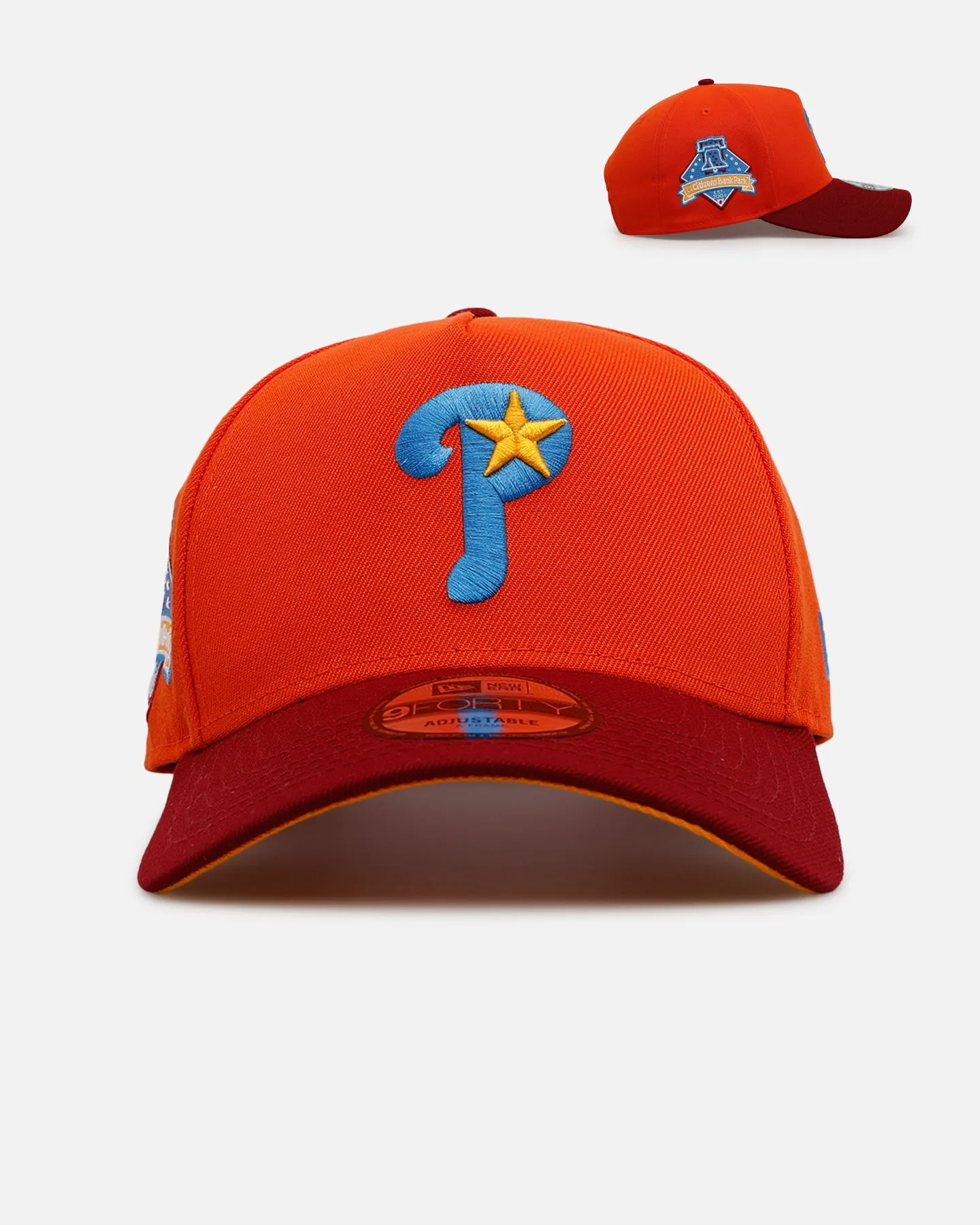 New Era Philadelphia Phillies 'Horizon' 9FORTY A-Frame Snapback Orange sold by Culture Kings