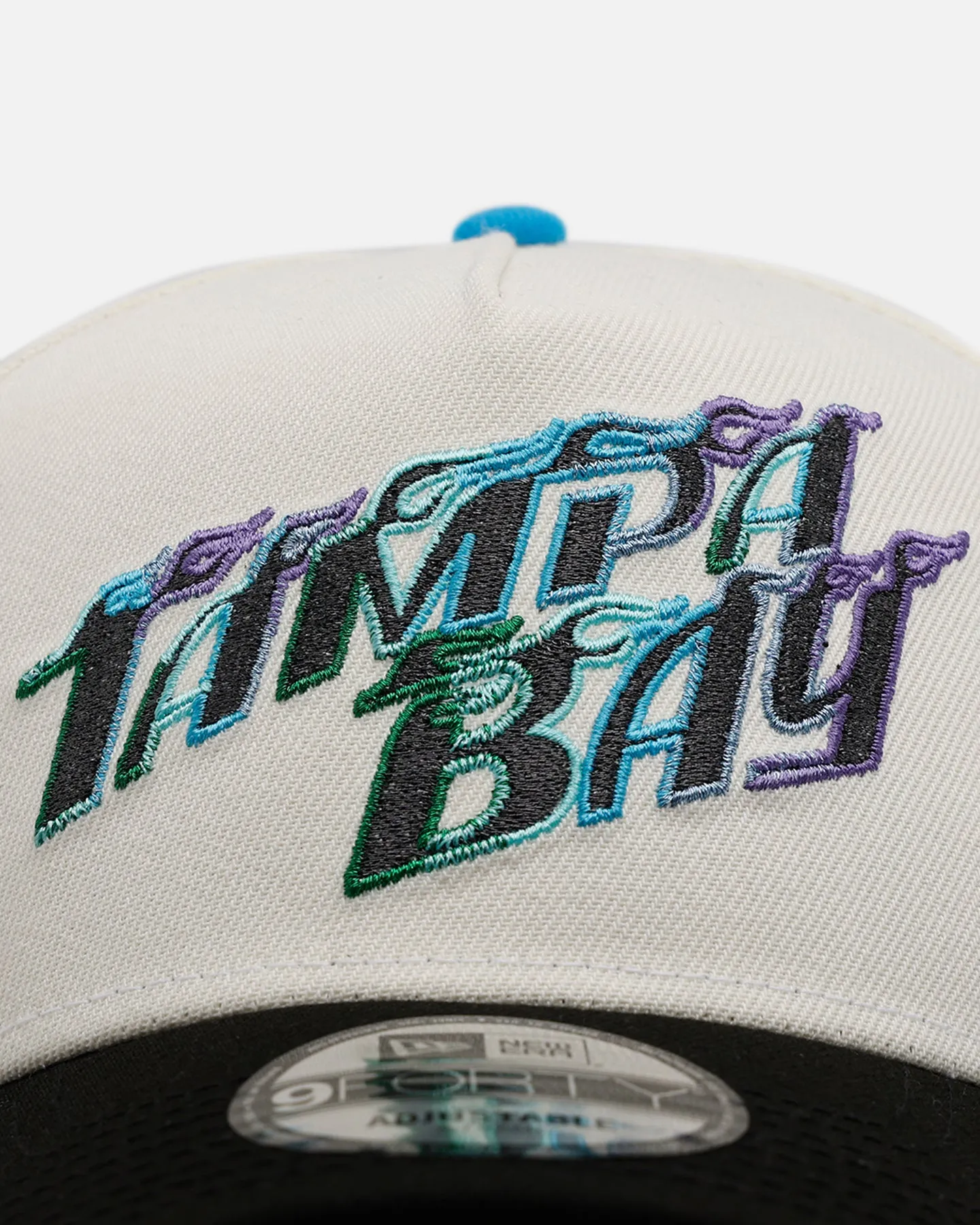New Era Tampa Bay Rays 'Chrome Metallic Wordmark' 9FORTY A-Frame Snapback Chrome sold by Culture Kings product image thumbnail 5