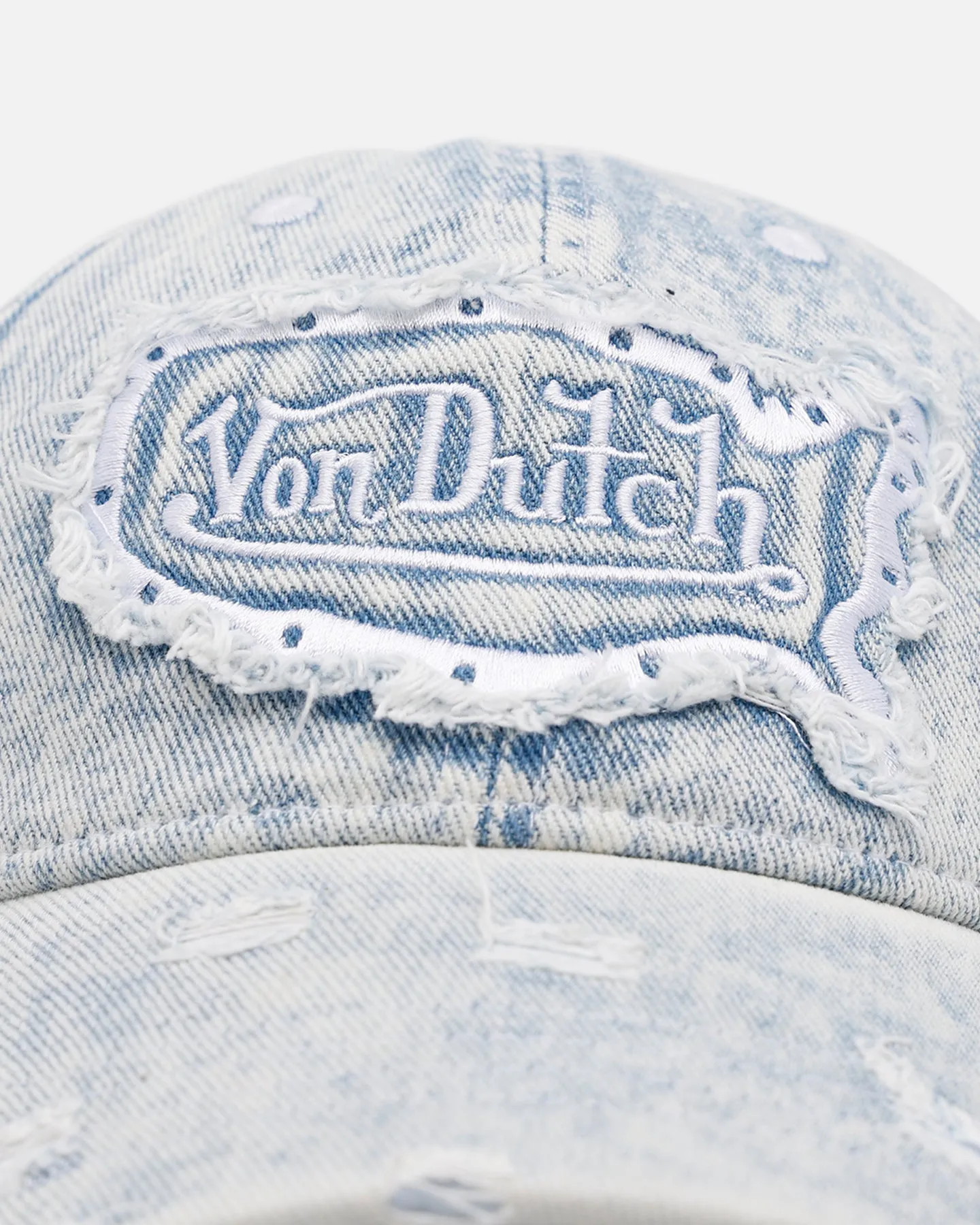 Von Dutch Washed Denim Dad Strapback Hat Light Blue sold by Culture Kings product image thumbnail 5