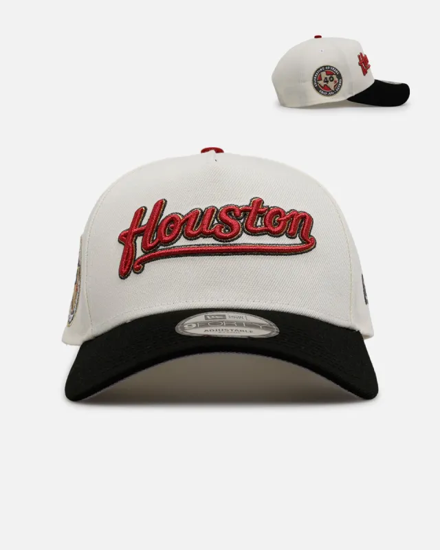 New Era Houston Astros 'Chrome Metallic Wordmark' 9FORTY A-Frame Snapback Chrome sold by Culture Kings