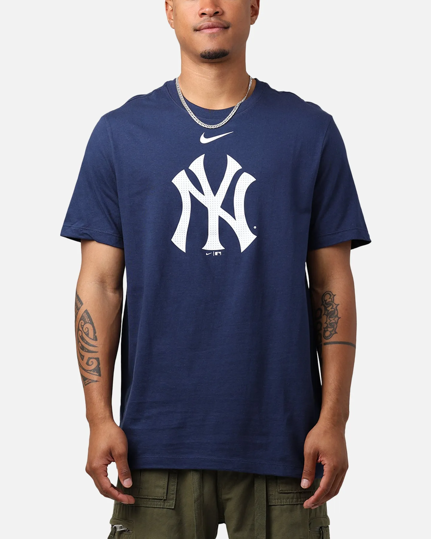 Nike New York Yankees Fuse Large Logo T-Shirt Midnight Navy sold by Culture Kings
