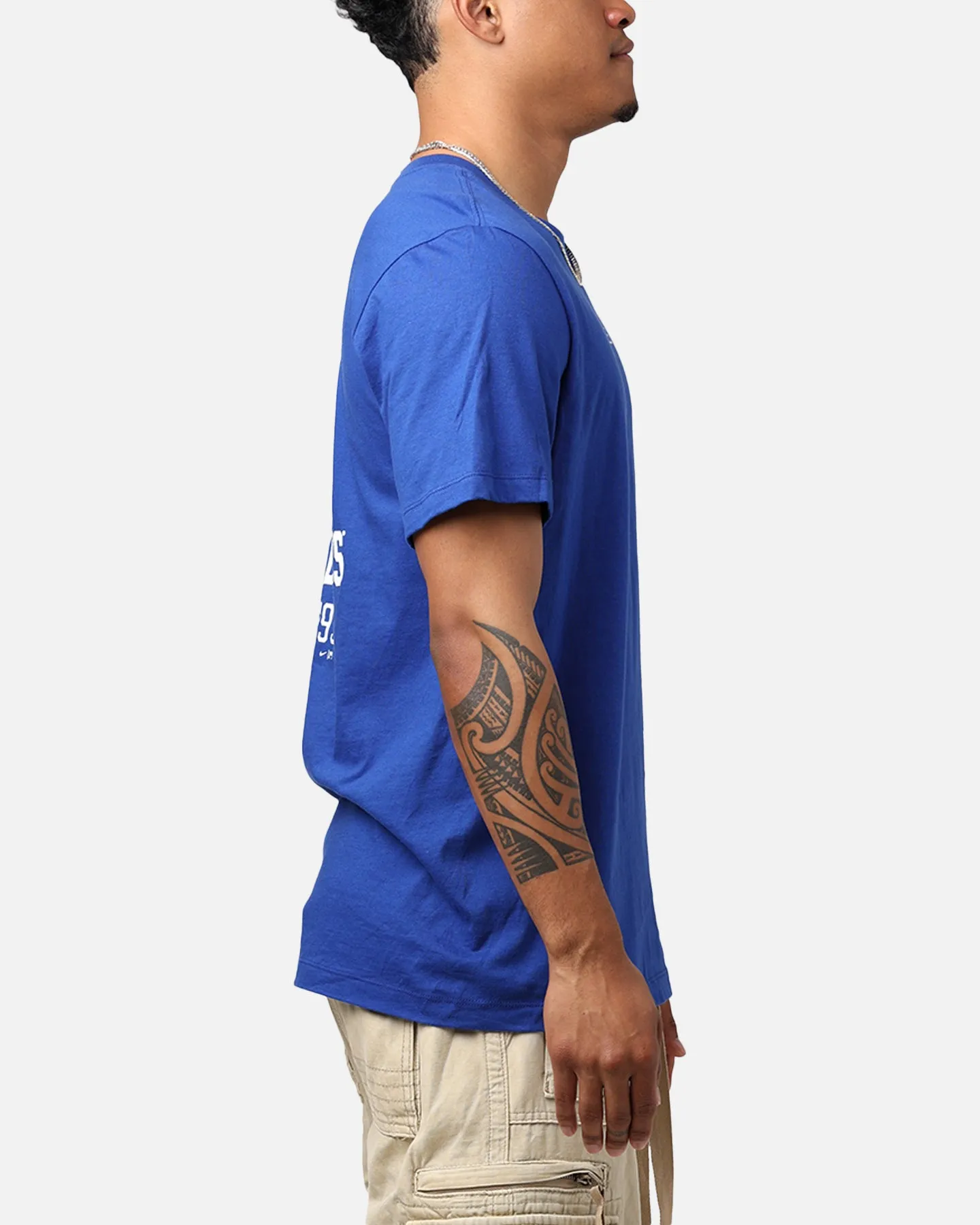 Nike Los Angeles Dodgers Large Logo Back T-Shirt Rush Blue sold by Culture Kings product image thumbnail 4