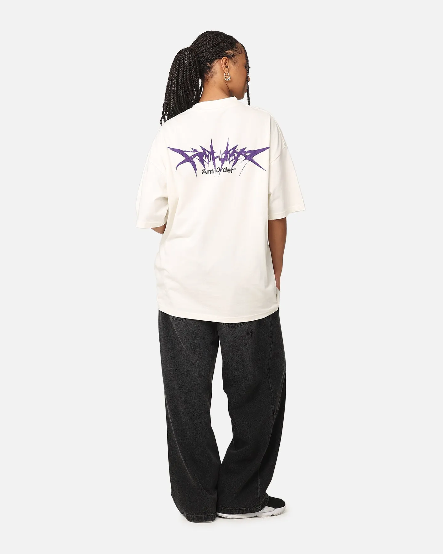 The Anti Order Metal Mock Neck T-Shirt Off White sold by Culture Kings product image thumbnail 3