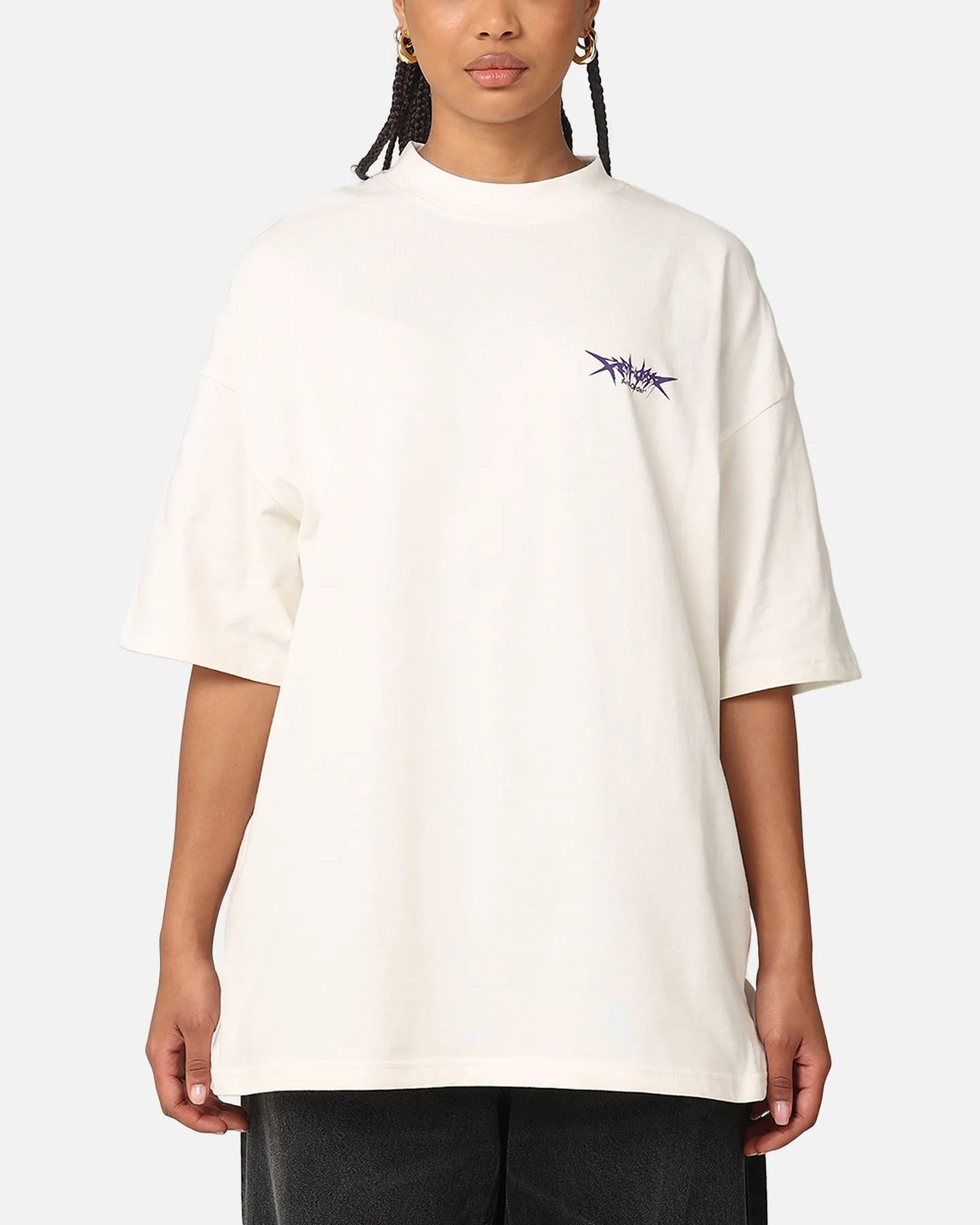 The Anti Order Metal Mock Neck T-Shirt Off White sold by Culture Kings product image thumbnail 2