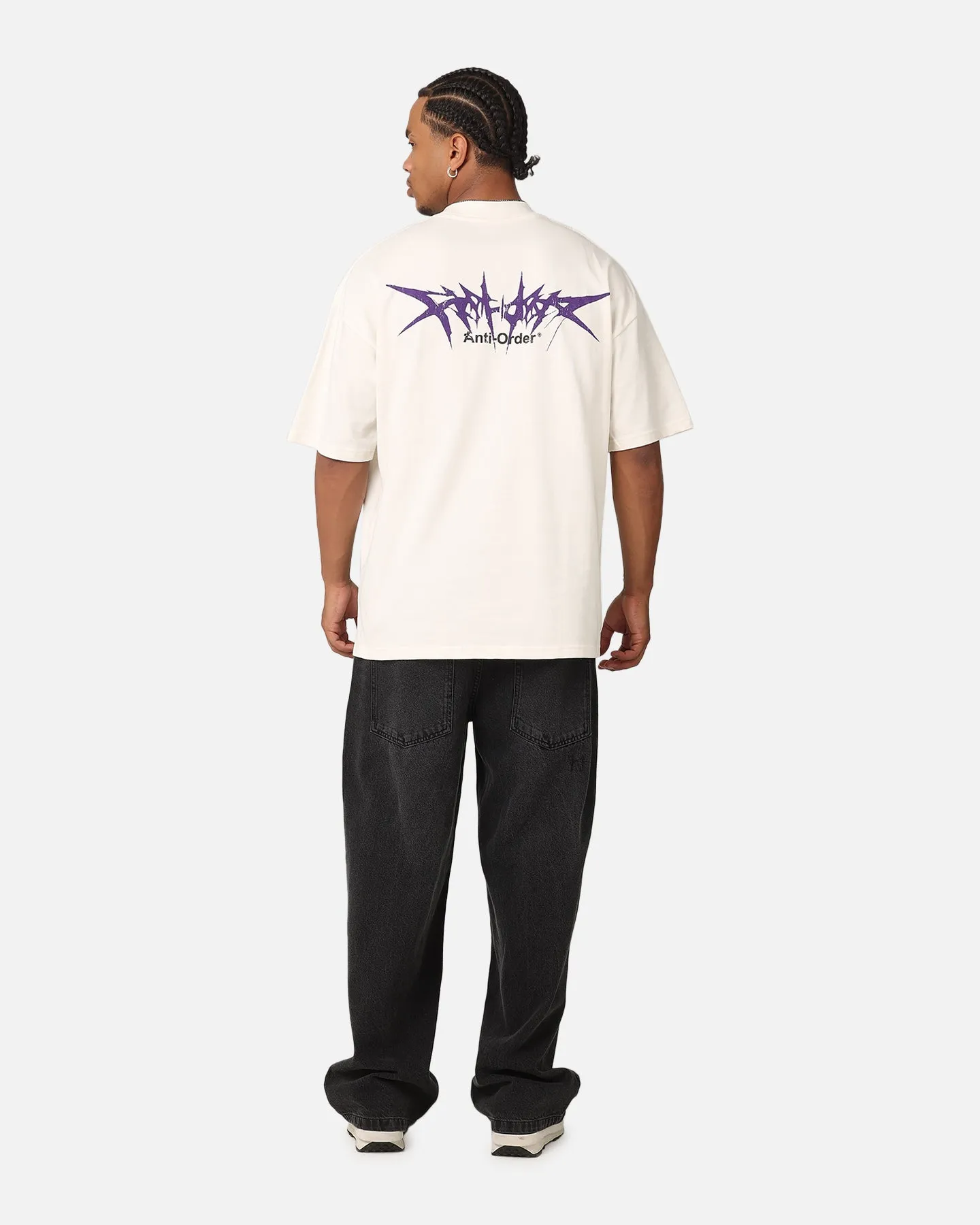The Anti Order Metal Mock Neck T-Shirt Off White sold by Culture Kings product image thumbnail 4