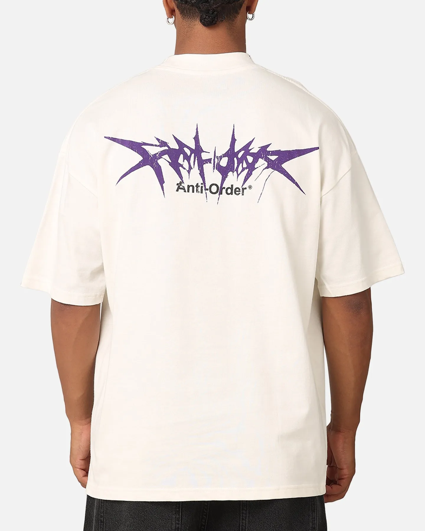 The Anti Order Metal Mock Neck T-Shirt Off White sold by Culture Kings