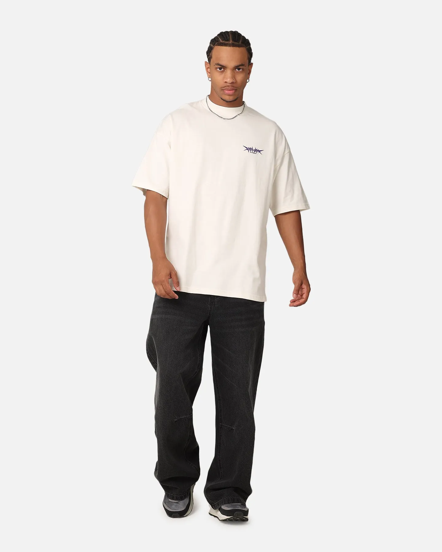 The Anti Order Metal Mock Neck T-Shirt Off White sold by Culture Kings product image thumbnail 3
