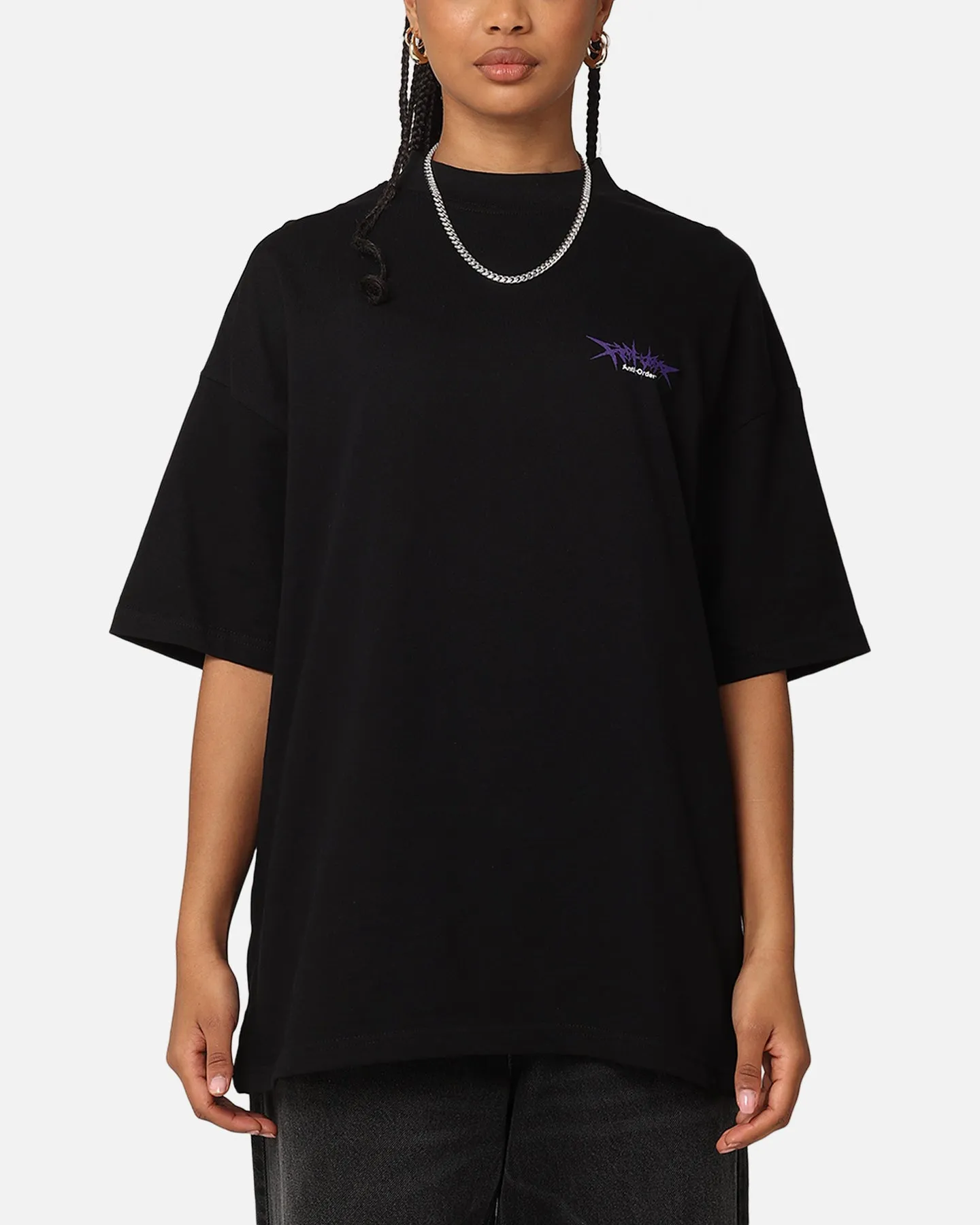 The Anti Order Metal Mock Neck T-Shirt Black sold by Culture Kings product image thumbnail 2