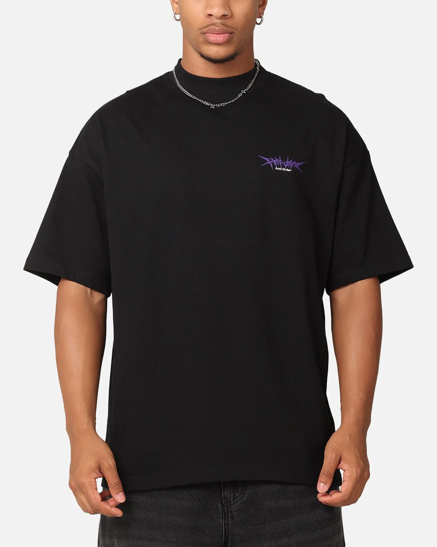 The Anti Order Metal Mock Neck T-Shirt Black sold by Culture Kings product image thumbnail 2