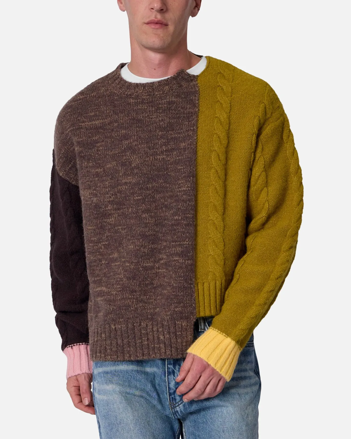 MNML Mix Match Knitted Sweater Multi sold by Culture Kings product image thumbnail 5