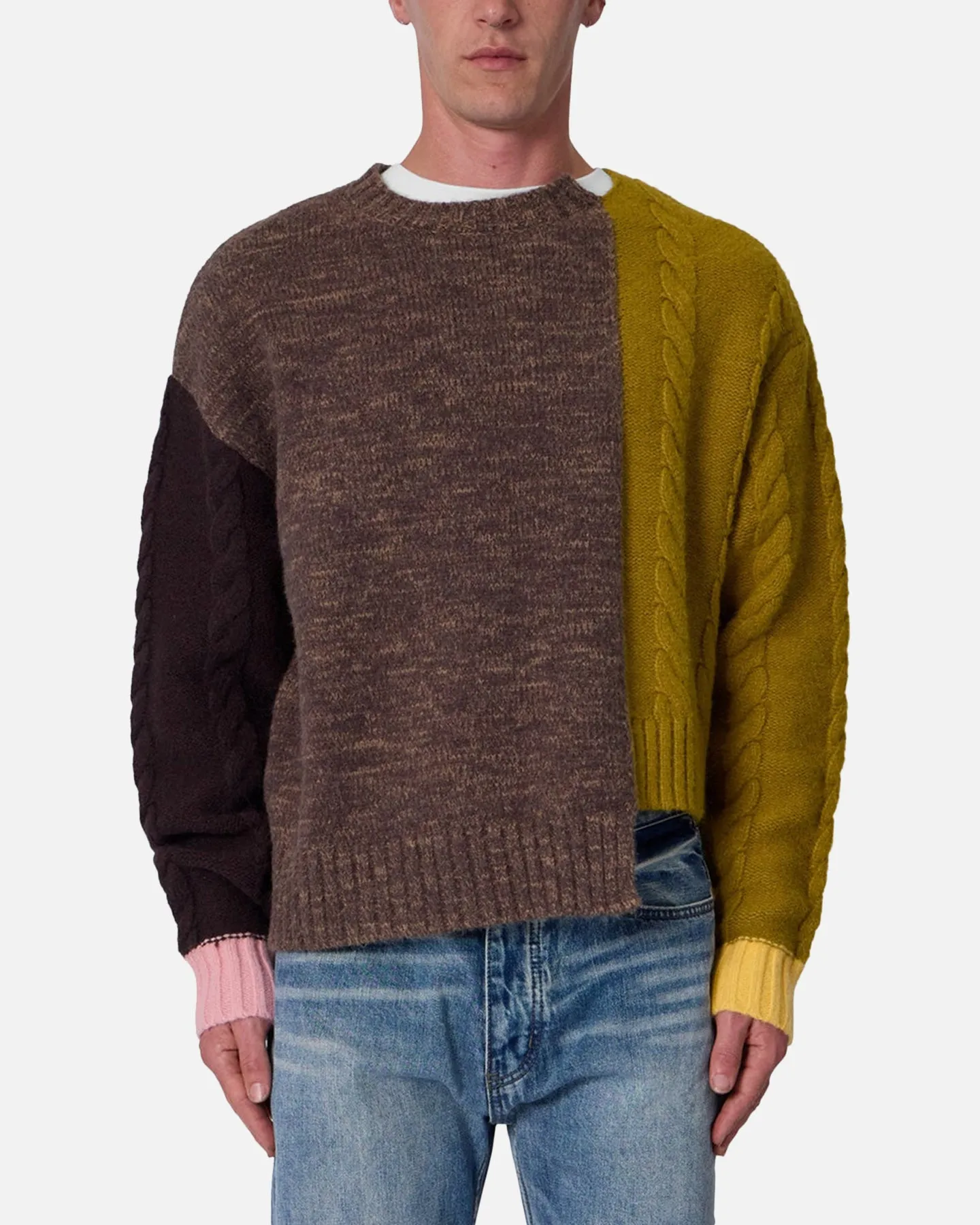 MNML Mix Match Knitted Sweater Multi sold by Culture Kings