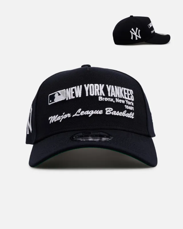New Era New York Yankees 'Workleague' 9FORTY A-Frame Snapback Navy sold by Culture Kings