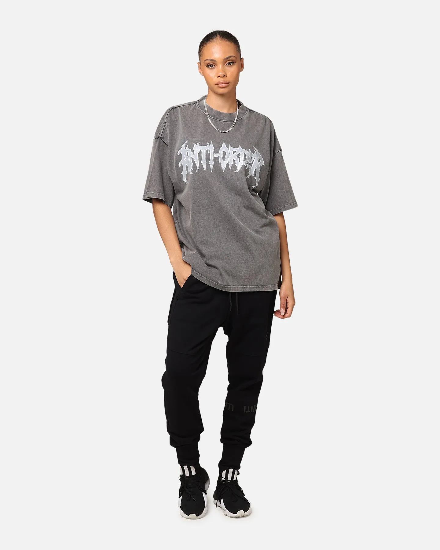 The Anti Order New Dawn Mock Neck T-Shirt Washed Charcoal sold by Culture Kings product image thumbnail 2