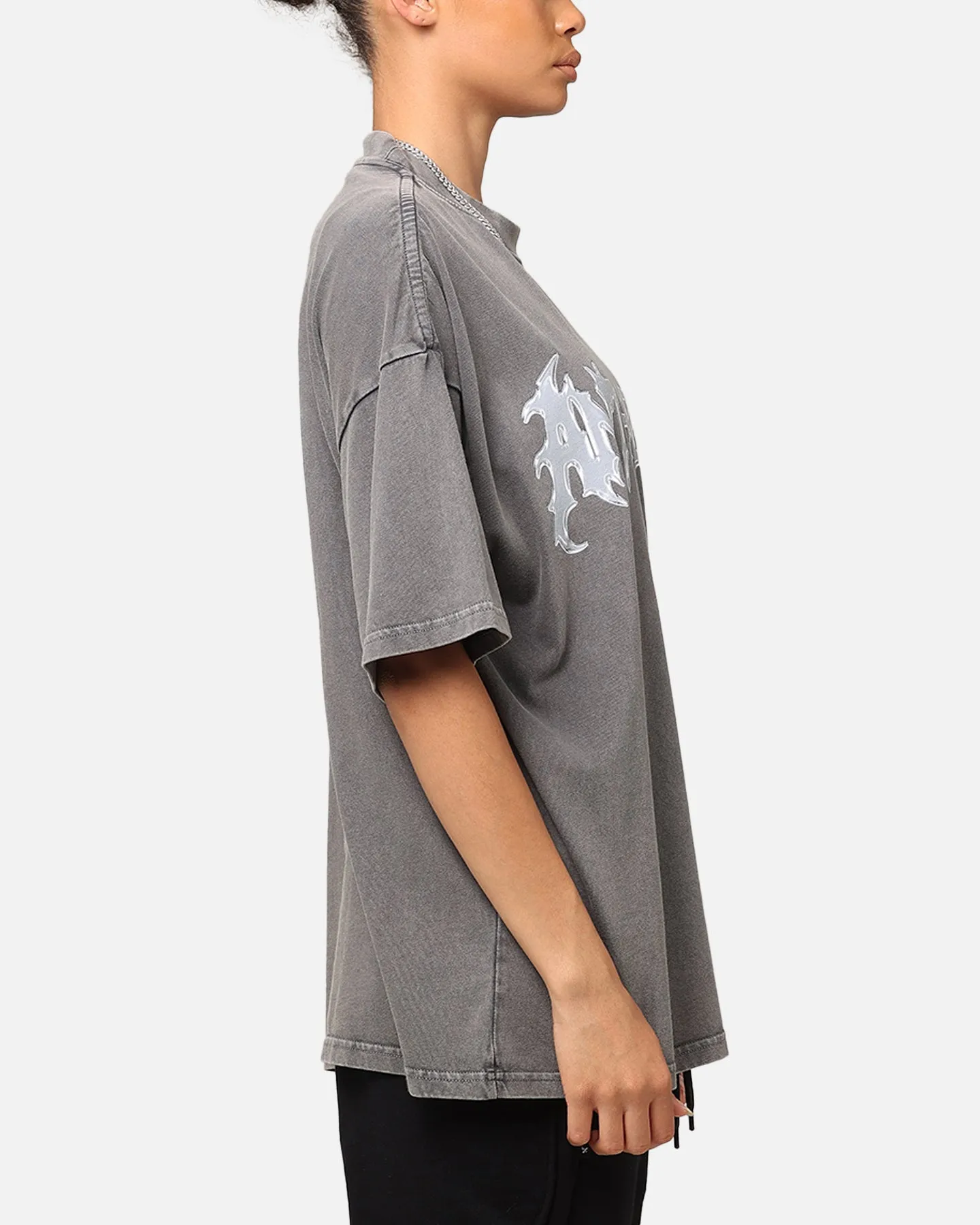The Anti Order New Dawn Mock Neck T-Shirt Washed Charcoal sold by Culture Kings product image thumbnail 4