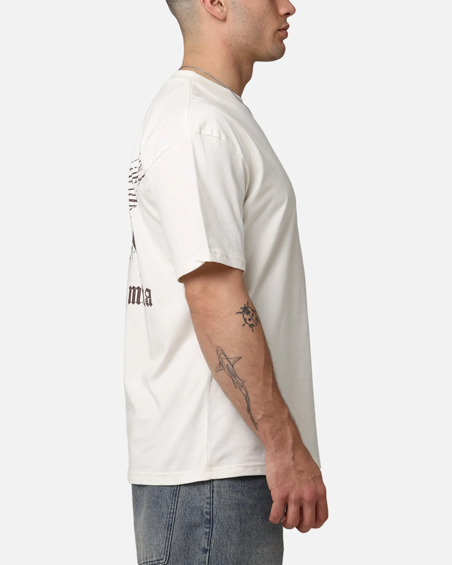 Saint Morta Ethereal Drop Shoulder T-Shirt Off White sold by Culture Kings product image thumbnail 5