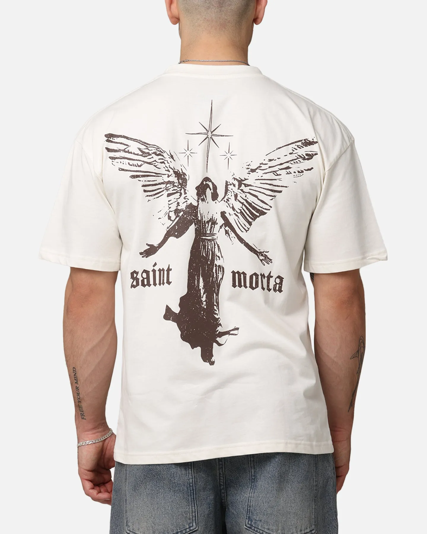 Saint Morta Ethereal Drop Shoulder T-Shirt Off White sold by Culture Kings