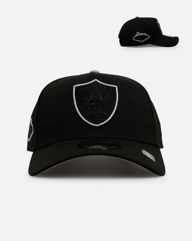 New Era Las Vegas Raiders 'Outline' 9FORTY A-Frame Snapback Black sold by Culture Kings