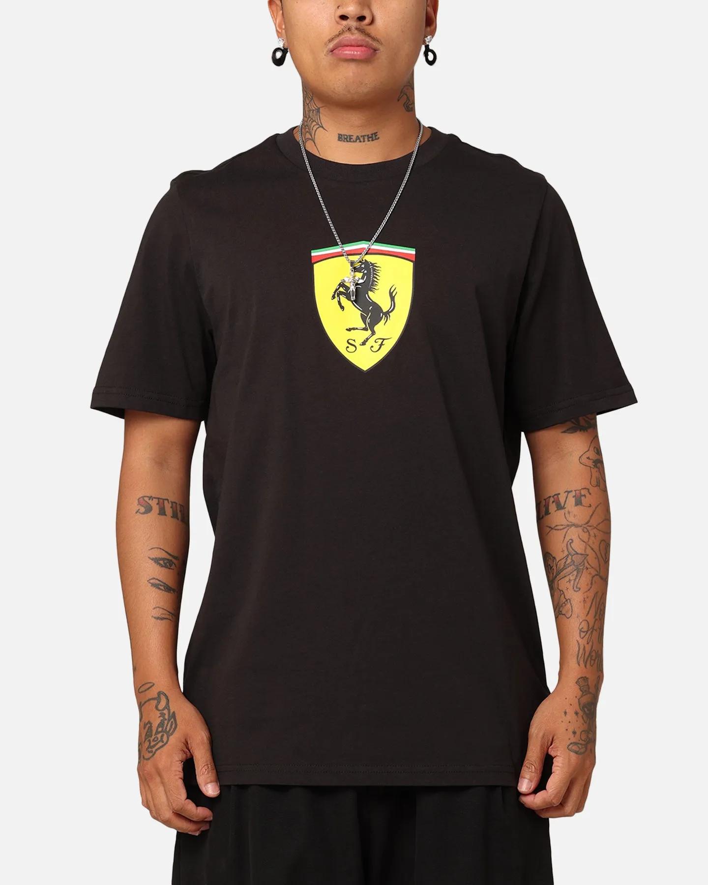 Puma X Scuderia Ferrari Race Big Shield T-Shirt Black sold by Culture Kings
