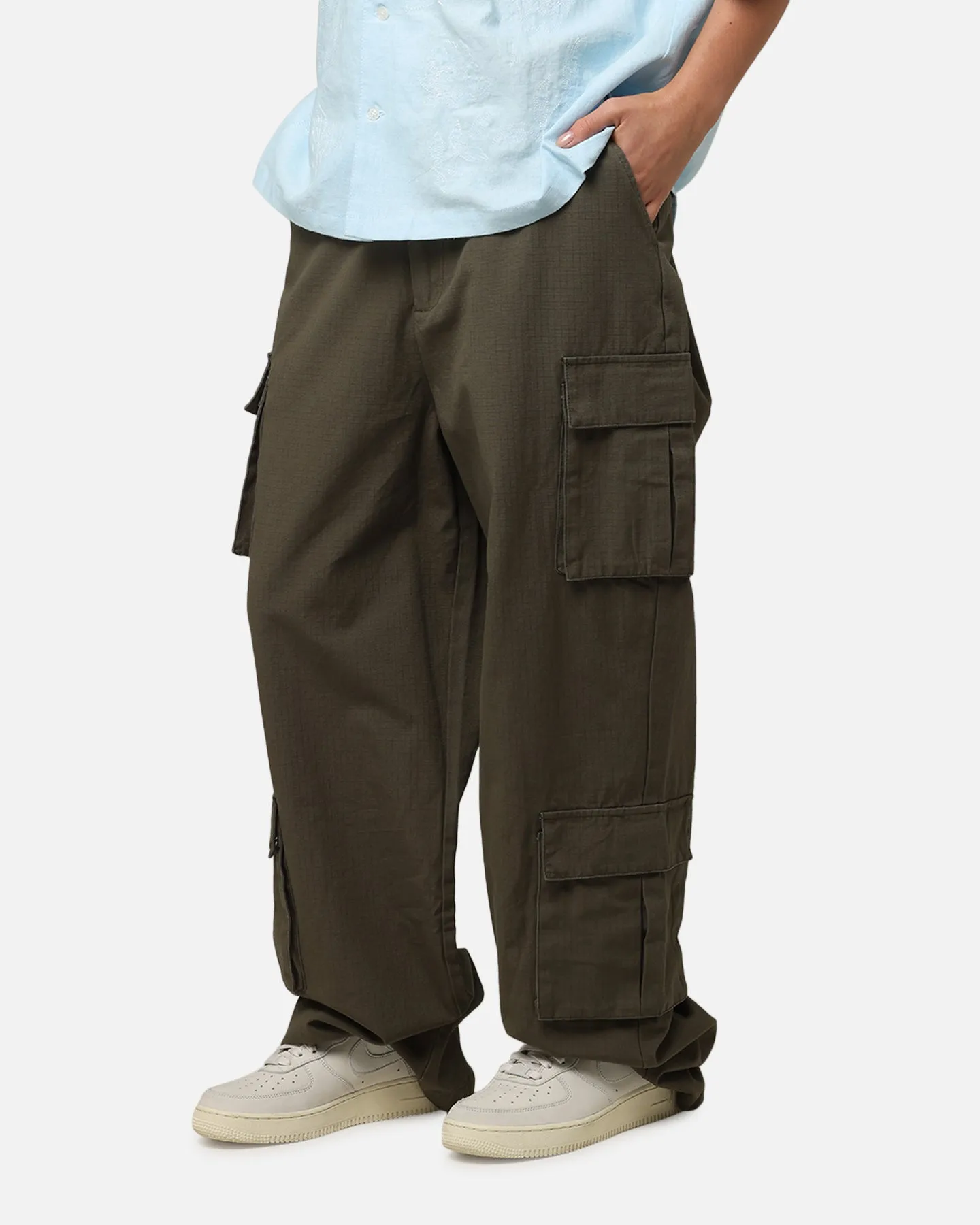 Carre Tactical Baggy Cargo Pants Khaki sold by Culture Kings product image thumbnail 5