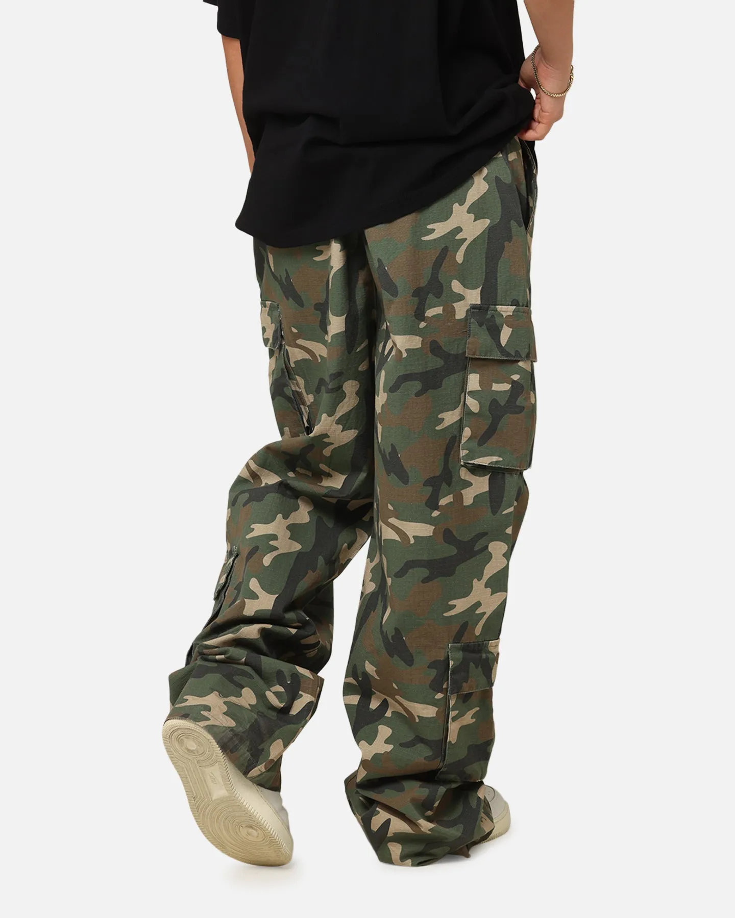 Carre Tactical Baggy Cargo Pants Woodland Camo sold by Culture Kings product image thumbnail 5