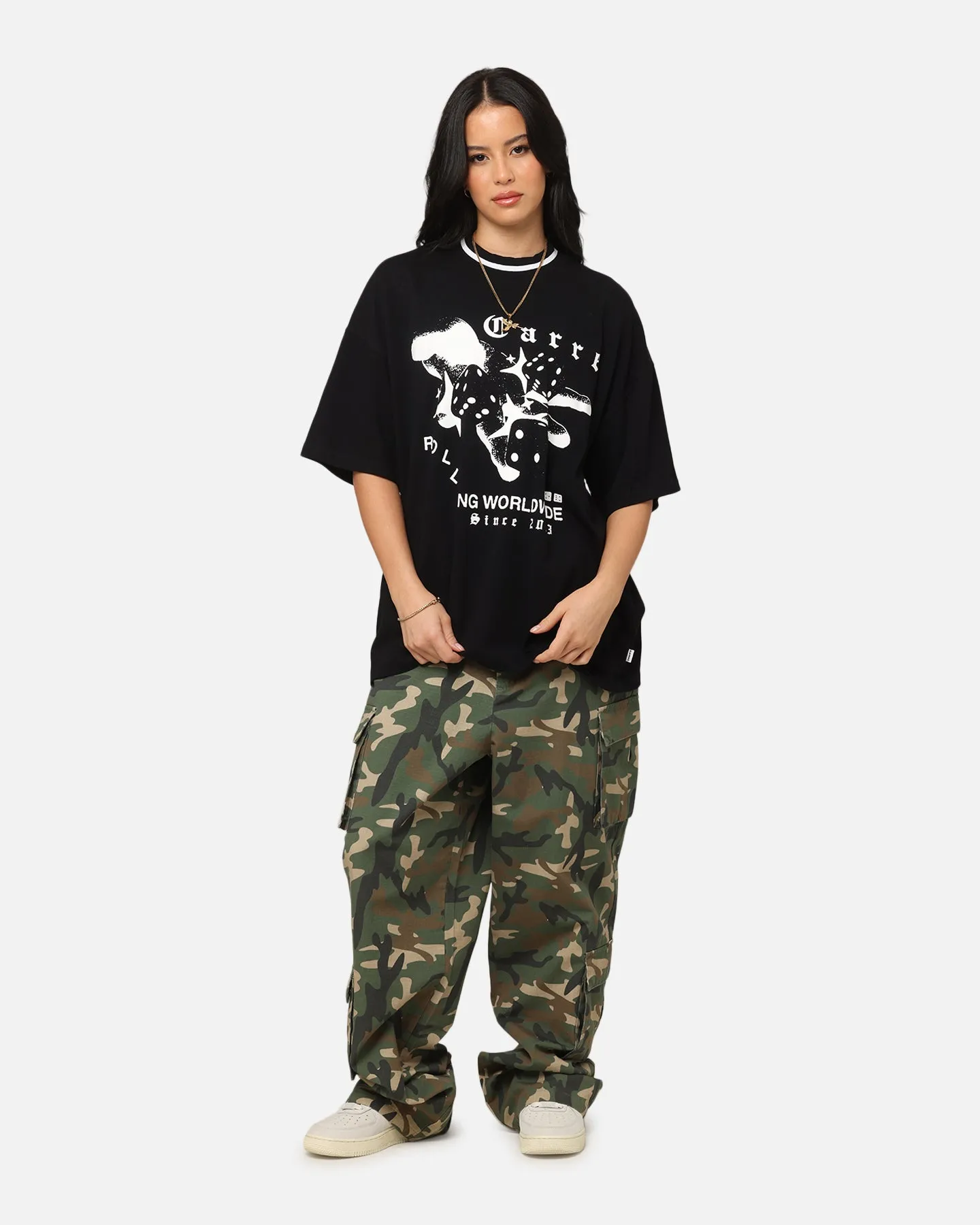 Carre Tactical Baggy Cargo Pants Woodland Camo sold by Culture Kings product image thumbnail 2