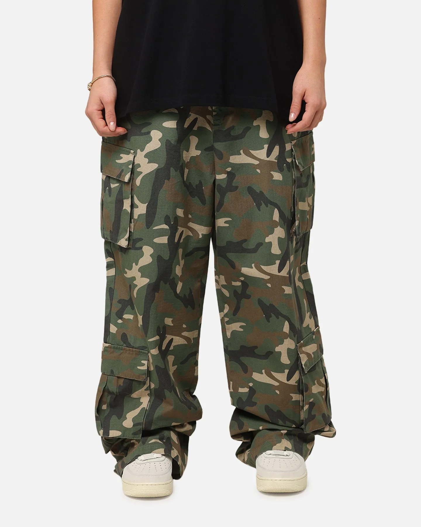 Carre Tactical Baggy Cargo Pants Woodland Camo sold by Culture Kings