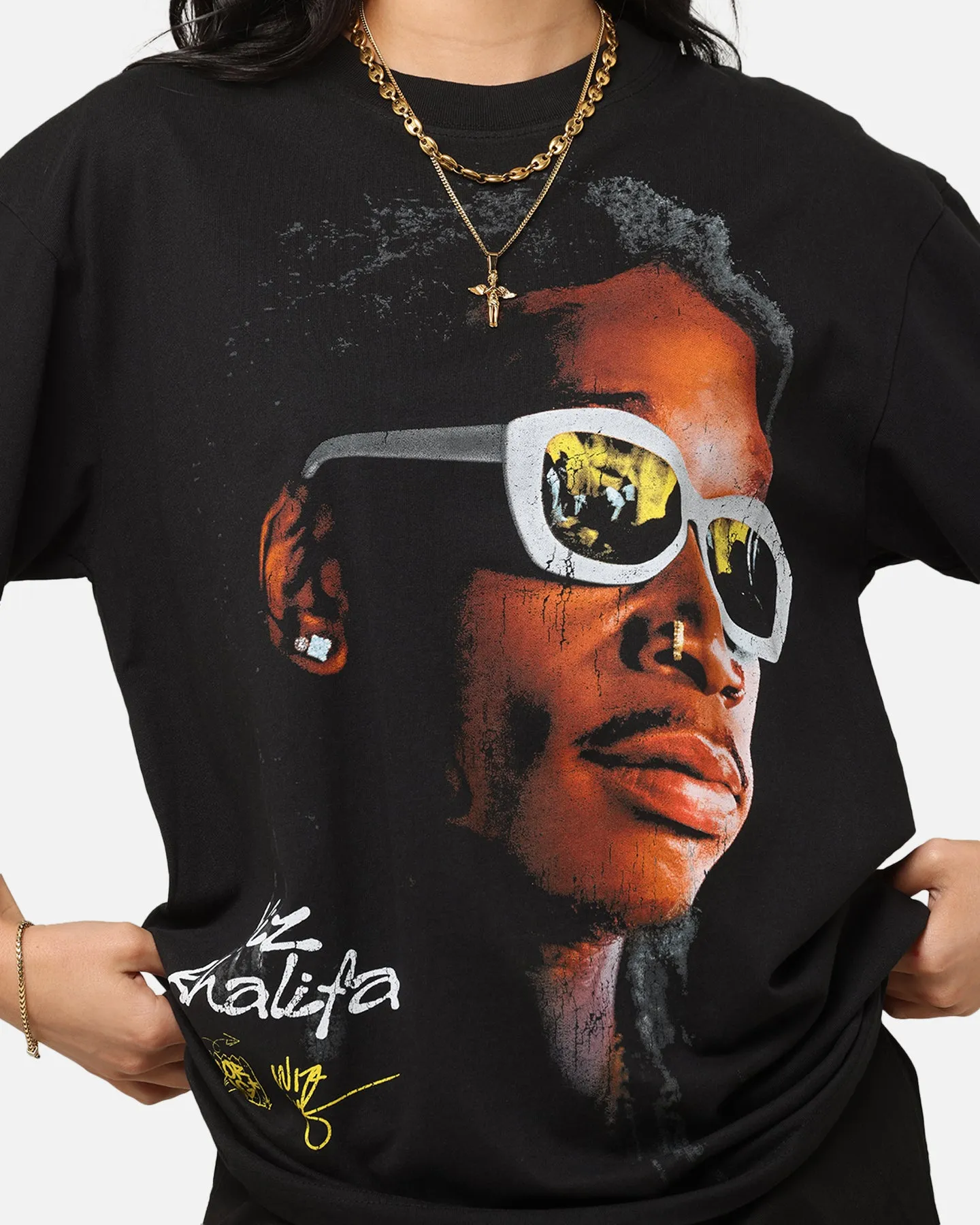 ID Supply Wiz Khalifa Taylor Gang Vision T-Shirt Black sold by Culture Kings product image thumbnail 5