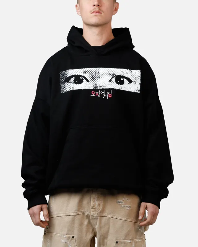 Goat Crew X Squid Game Young-Hee Eyes Premium Hoodie Black sold by Culture Kings