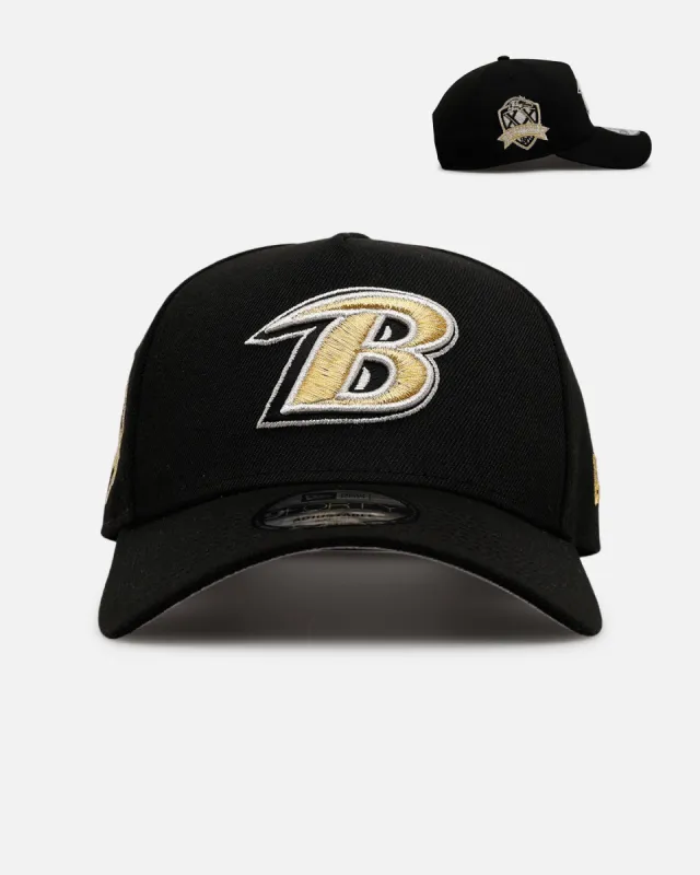 New Era Baltimore Ravens 'New Year's Eve' 9FORTY A-Frame Snapback Gold/Silver sold by Culture Kings