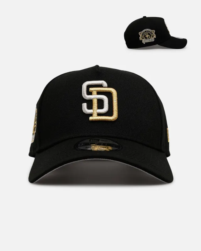 New Era San Diego Padres 'New Year's Eve' 9FORTY A-Frame Snapback Gold/Silver sold by Culture Kings