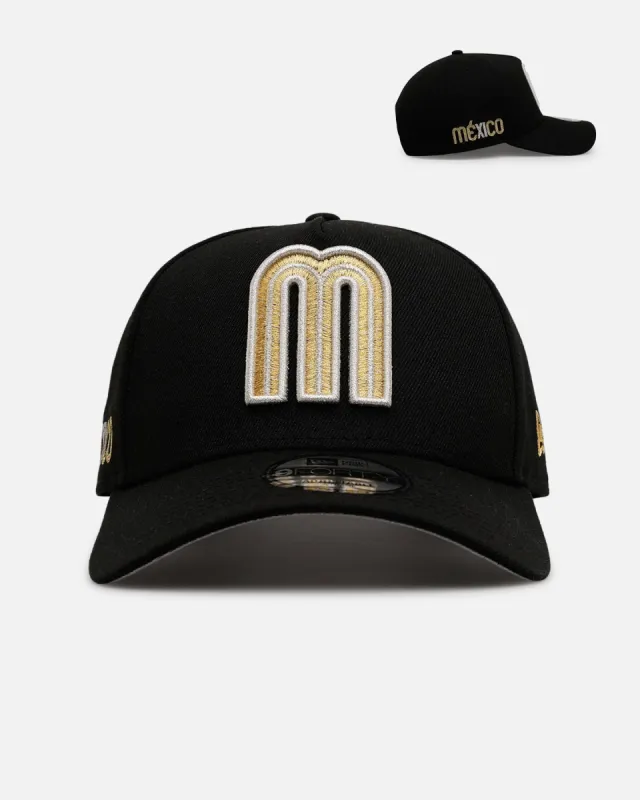 New Era Mexico National Baseball Team 'New Year's Eve' 9FORTY A-Frame Snapback Gold/Silver sold by Culture Kings