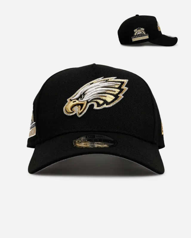 New Era Philadelphia Eagles 'New Year's Eve' 9FORTY A-Frame Snapback Gold/Silver sold by Culture Kings