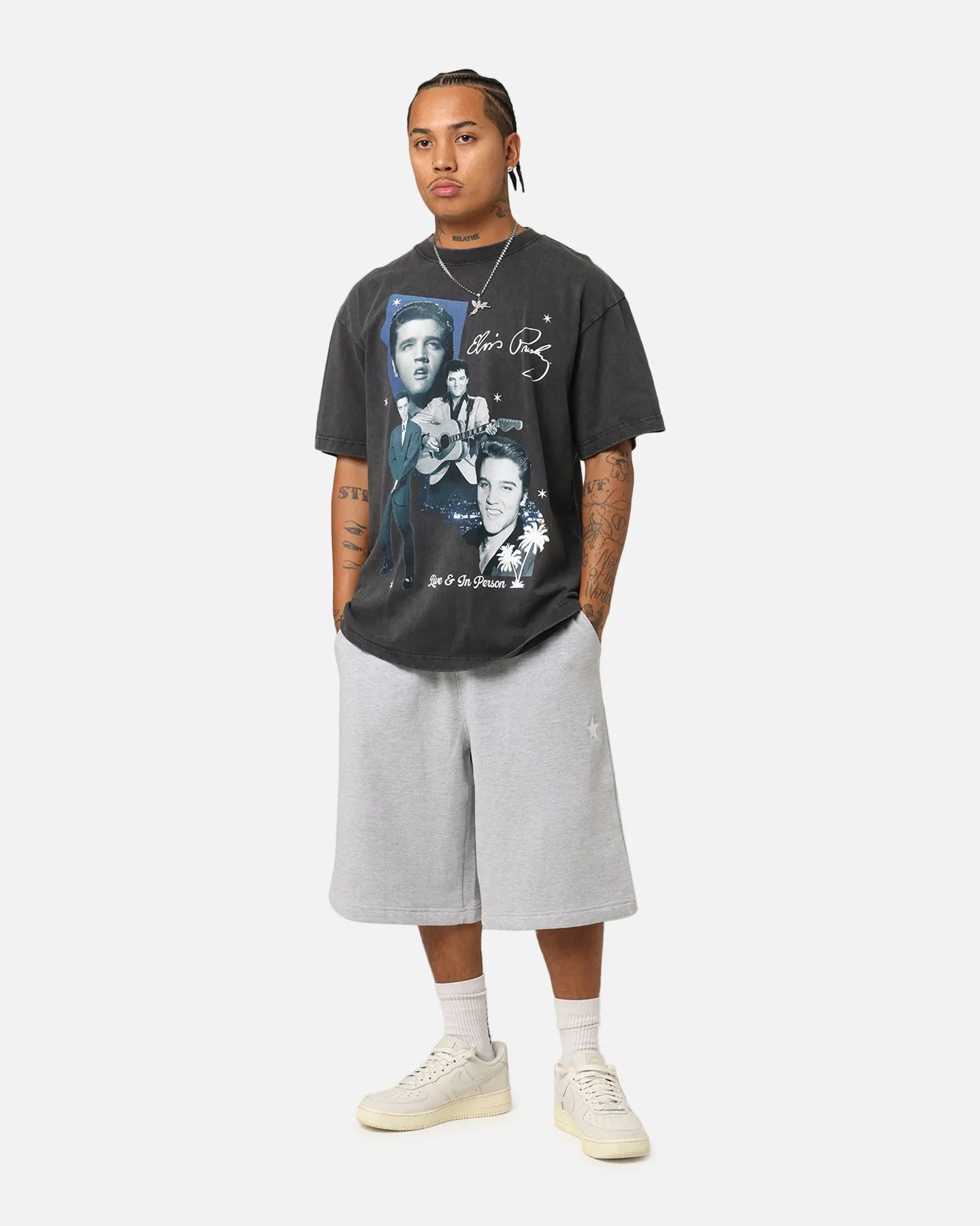 ID Supply Elvis Presley Live In LA T-Shirt Washed Black sold by Culture Kings product image thumbnail 2