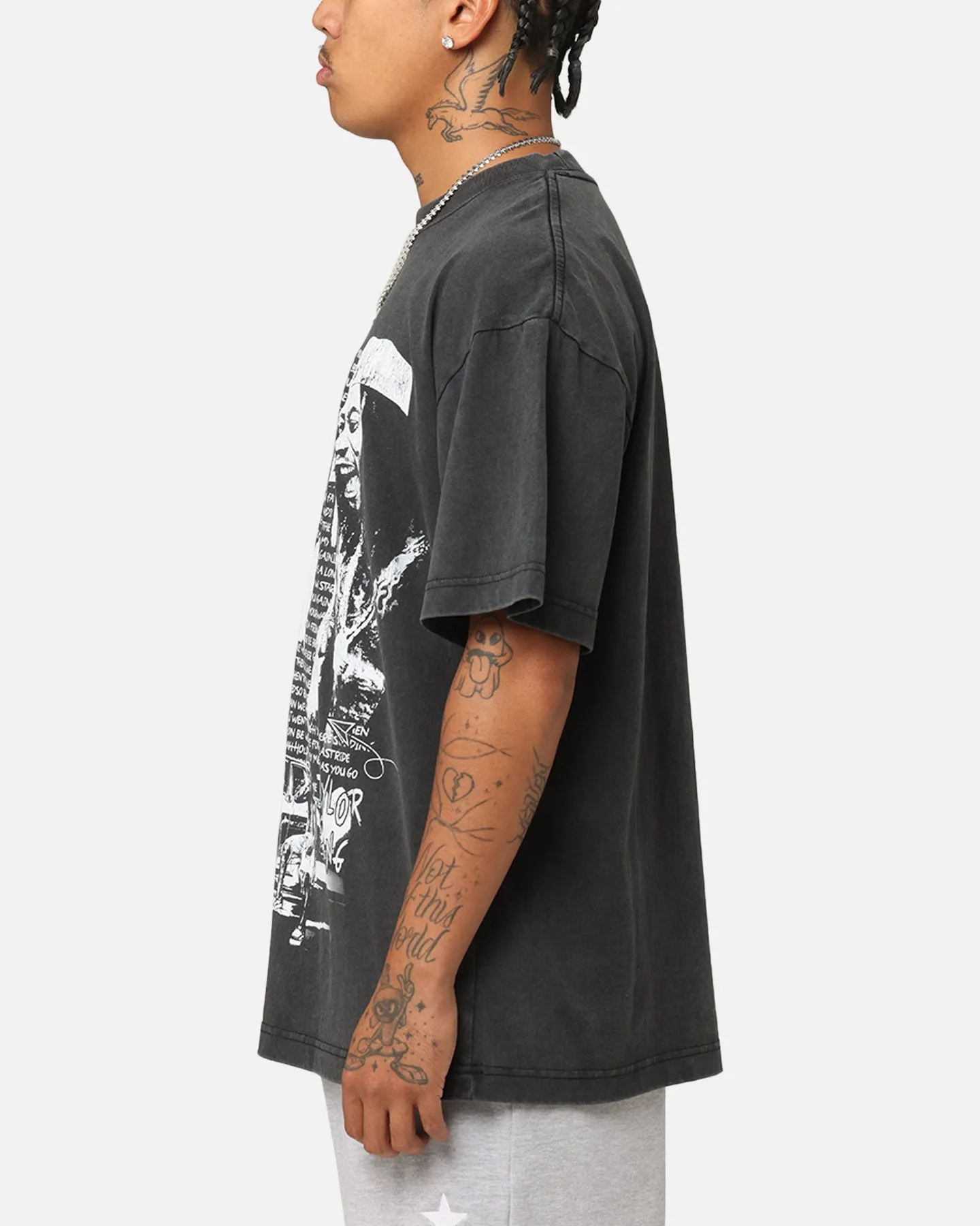 ID Supply Wiz Khalifa Up In Smoke T-Shirt Washed Black sold by Culture Kings product image thumbnail 4