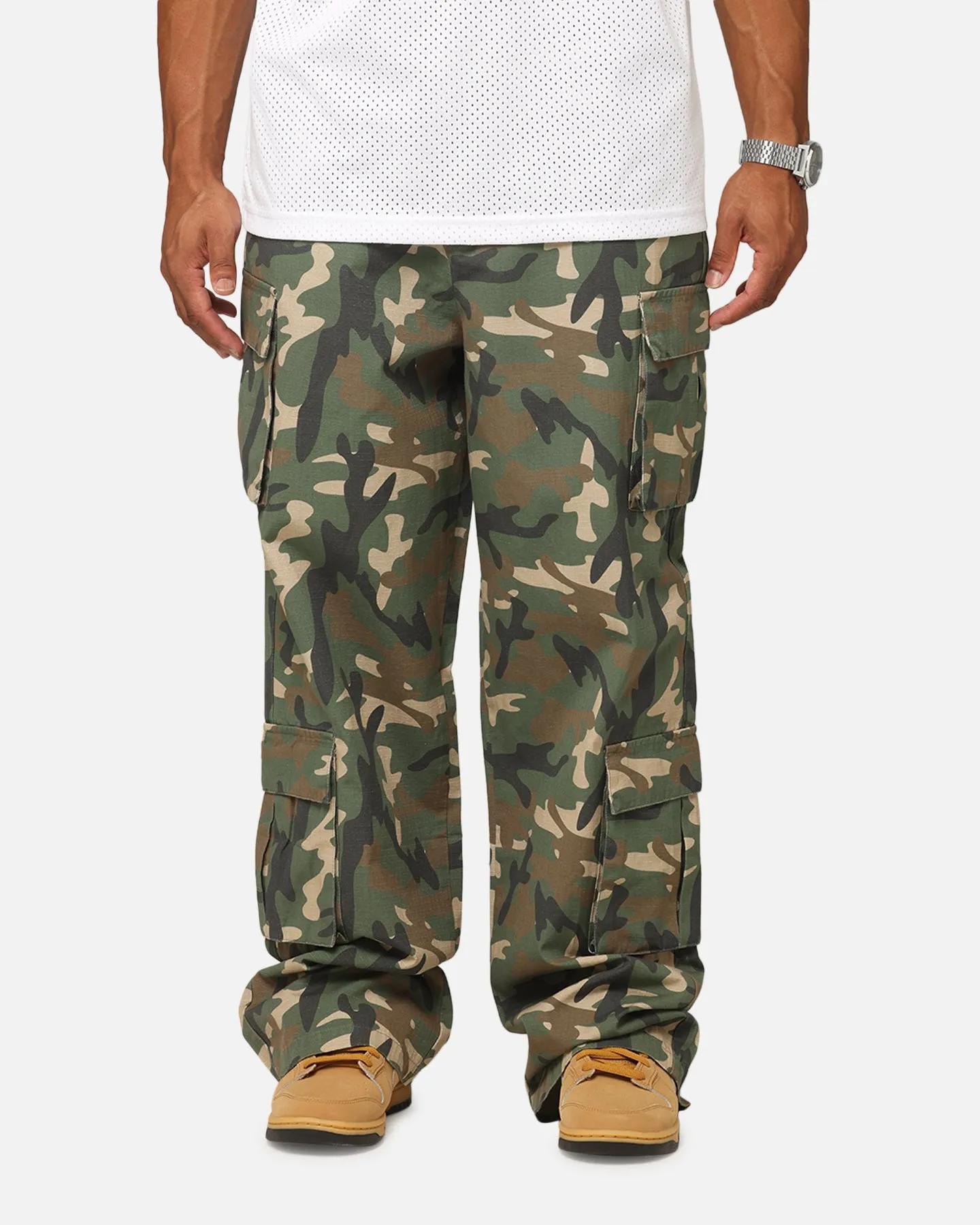 Carre Tactical Baggy Cargo Pants Woodland Camo sold by Culture Kings
