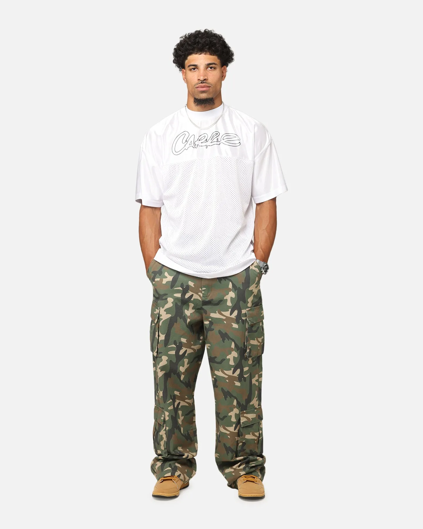 Carre Tactical Baggy Cargo Pants Woodland Camo sold by Culture Kings product image thumbnail 2