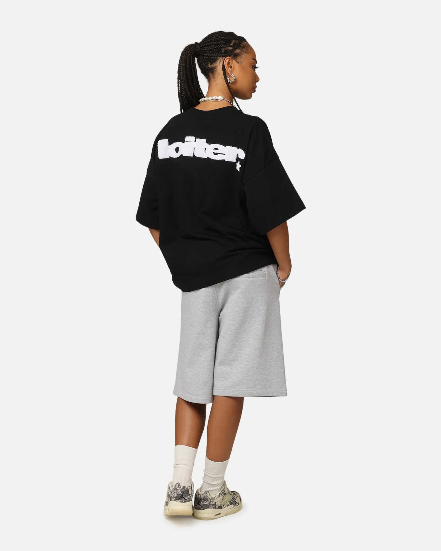 Loiter Premium Essentials Boxy T-Shirt Black sold by Culture Kings product image thumbnail 3