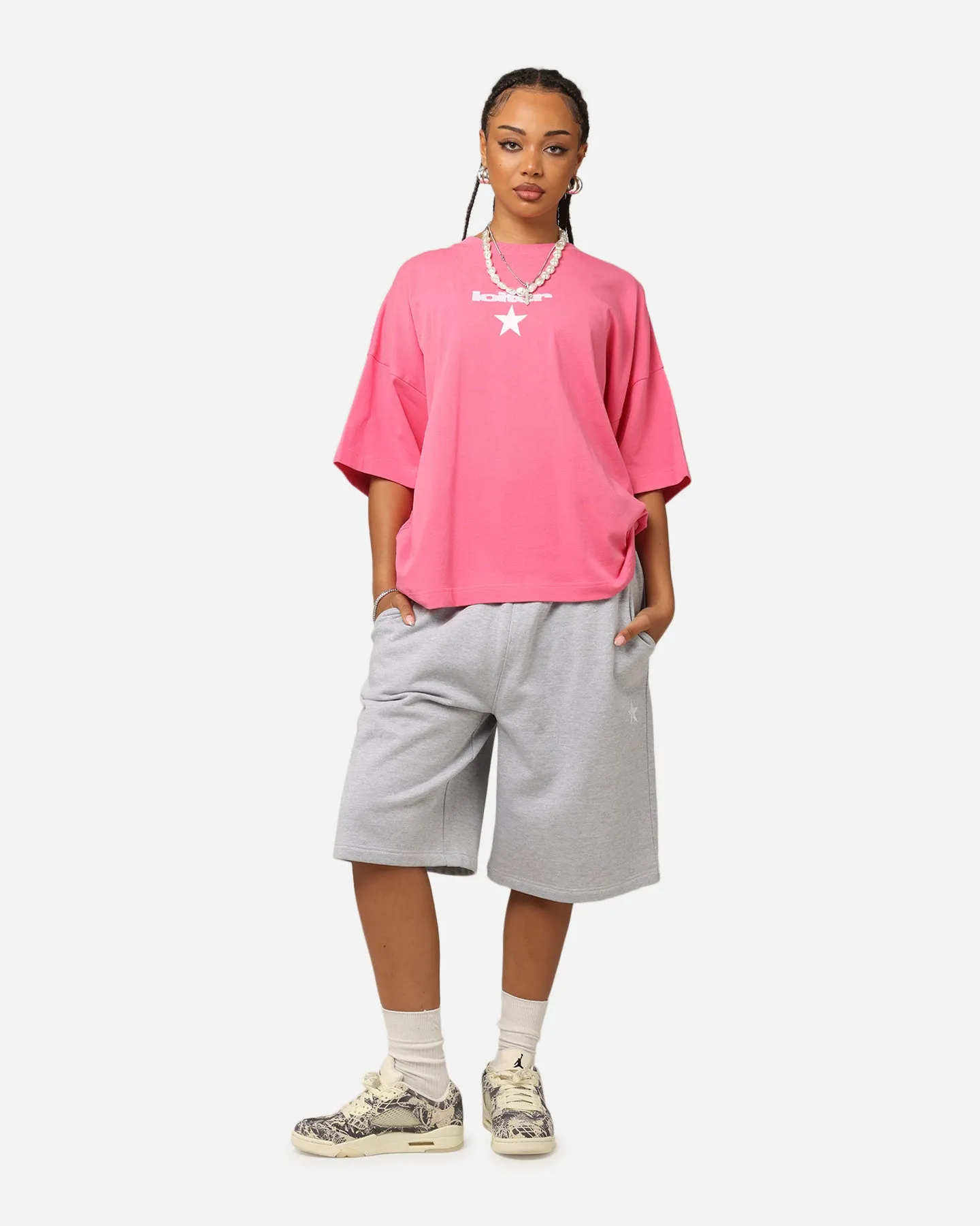Loiter Premium Essentials Boxy T-Shirt Pink sold by Culture Kings product image thumbnail 4